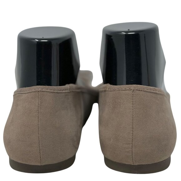 Liz Claiborne Flushing Womens Taupe Memory Foam Ballet Flats Faux Suede Size 7 - Picture 6 of 12